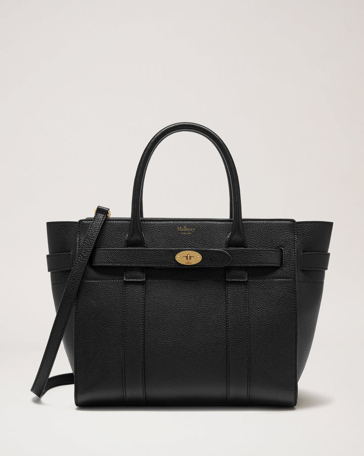 Small Zipped Bayswater Black Small Classic Grain