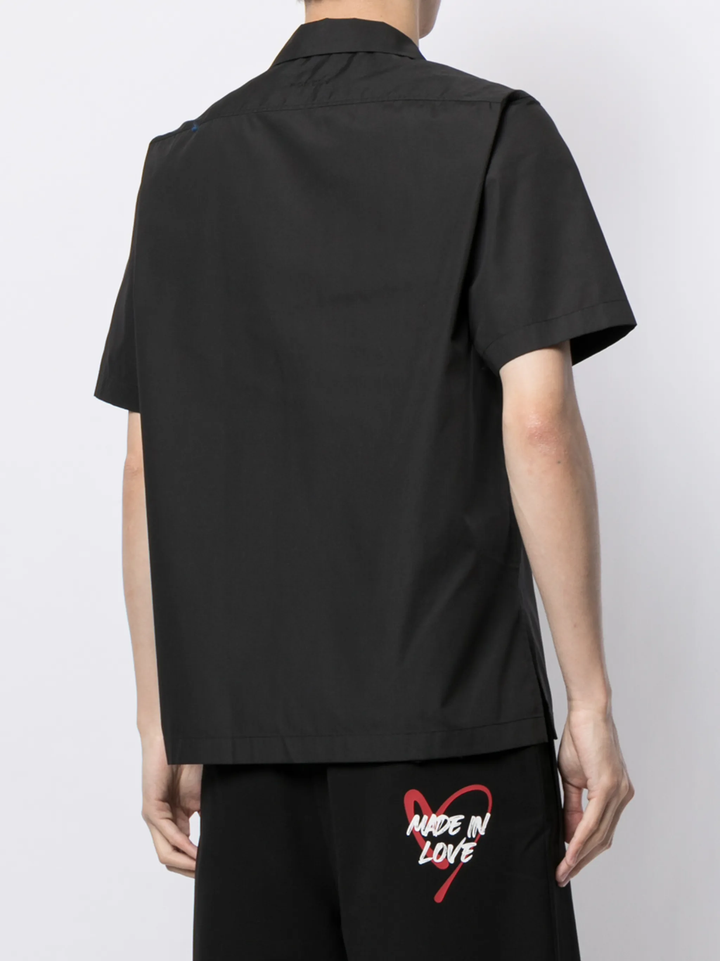 Heart Printed Short Sleeve Shirt