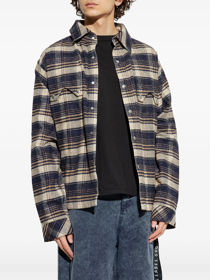 Flannel Long Sleeve Overshirt