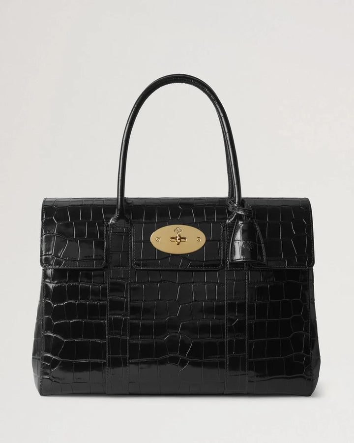 Bayswater Black Shiny Small Croc