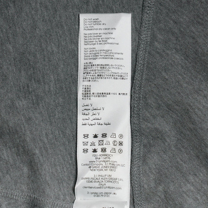 Club21 - 3.1 Phillip Lim - Draped T-Shirt Dress With Lace Trim - KNIT DRESSES - Grey