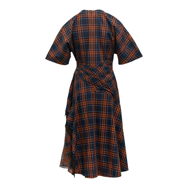 Club21 - 3.1 Phillip Lim - Plaid Mix Draped Dress - WOVEN DRESSES - Checks