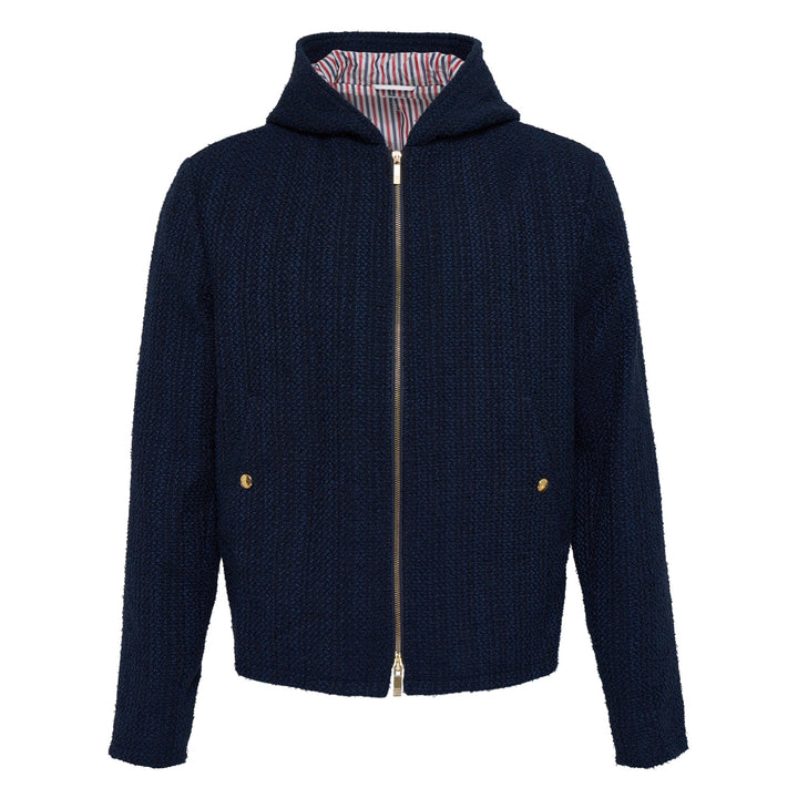 Hooded Zip Front Jacket Men