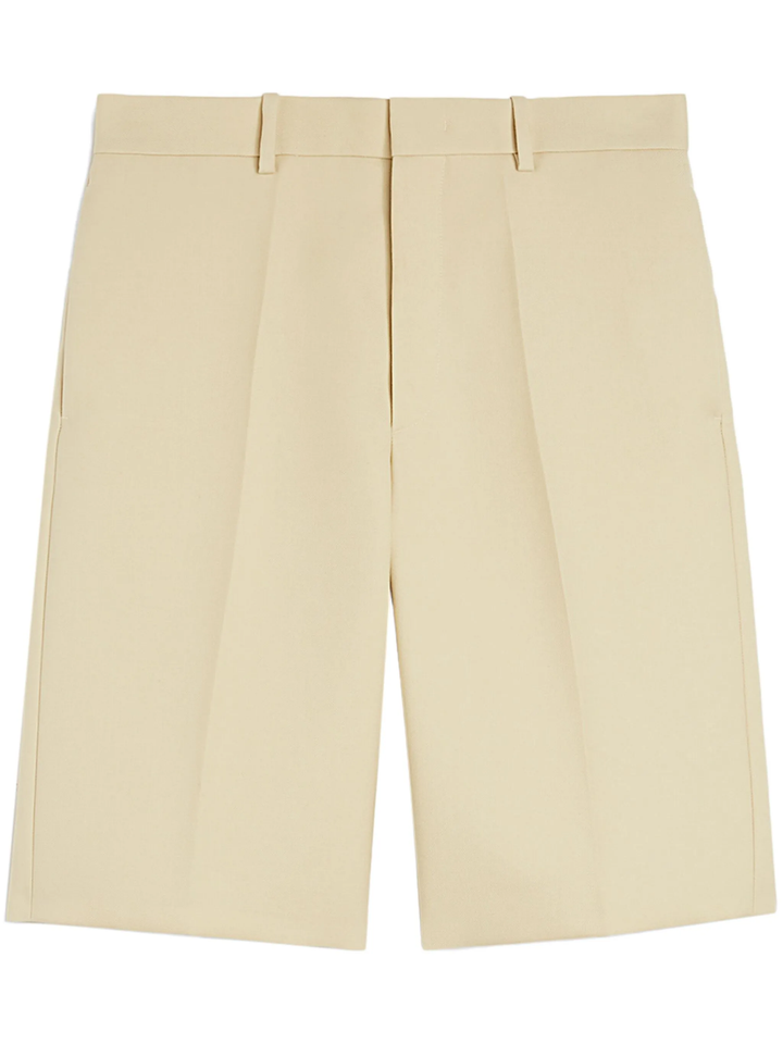 Sharp Wool Canvas Shorts