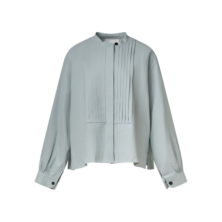 Relaxed Fit Pleated Shirt
