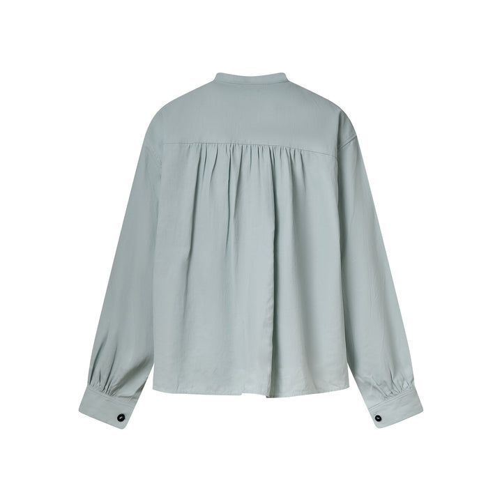 Relaxed Fit Pleated Shirt