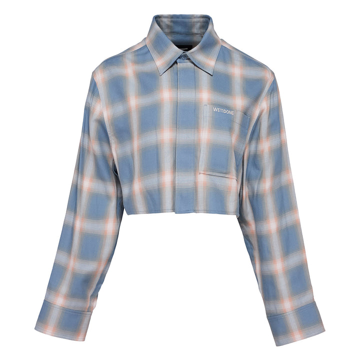 Sky Womens Cropped Shirt