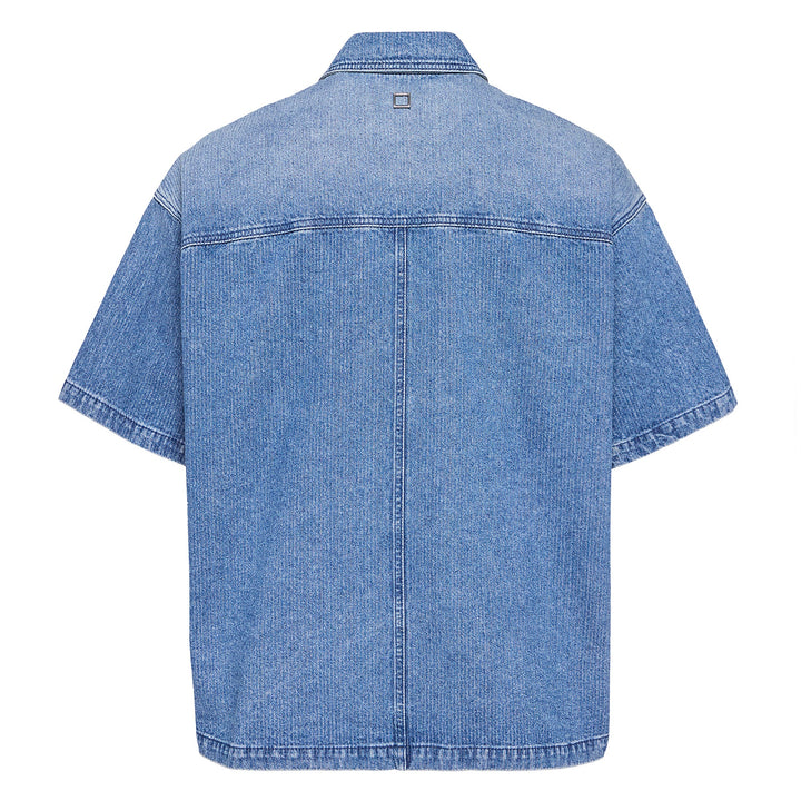 Pocket Outline Denim Shirt