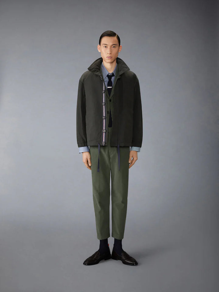 Waxed Tech Hooded Anorak Jacket Men