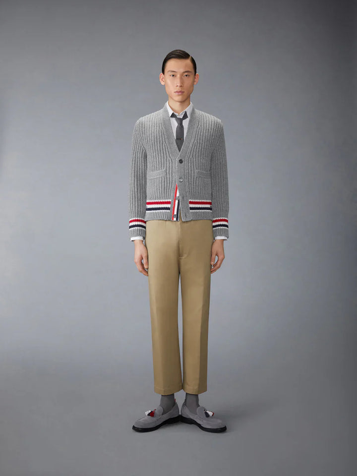 Rwb Stripe Cashmere V Neck Cardigan Men