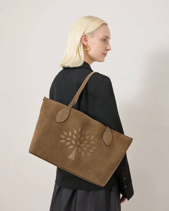 Suede Tree Tote Salcombe Sand Suede