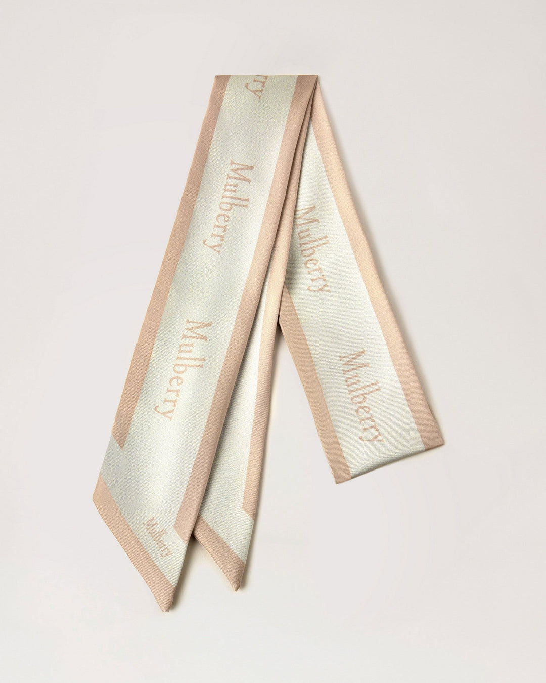Skinny Scarf Logo Boarder Maple & Chalk Recycled Polyester
