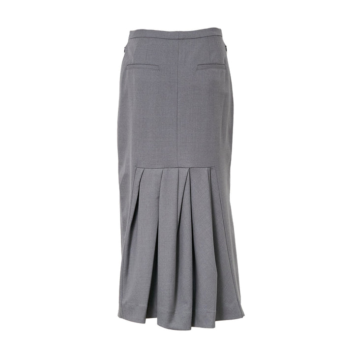 Long Straight Tailored Skirt