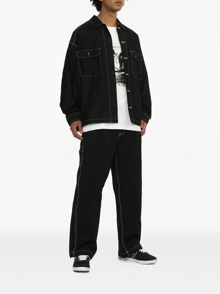 Cotton Back Satin Garment Dyed Blouson