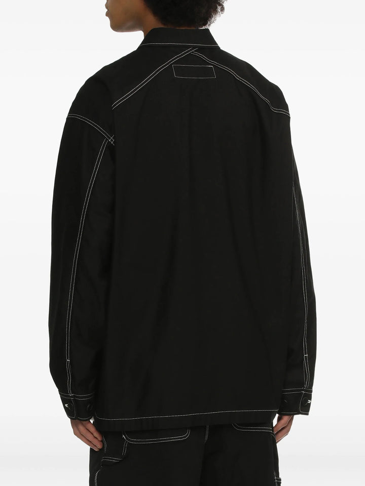 Cotton Back Satin Garment Dyed Blouson