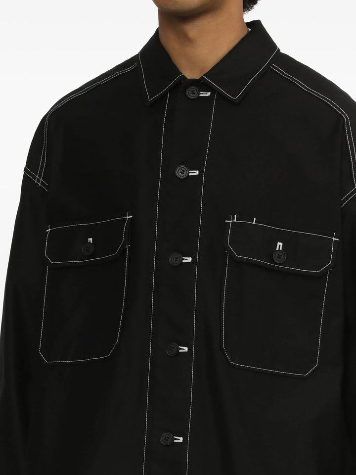 Cotton Back Satin Garment Dyed Blouson