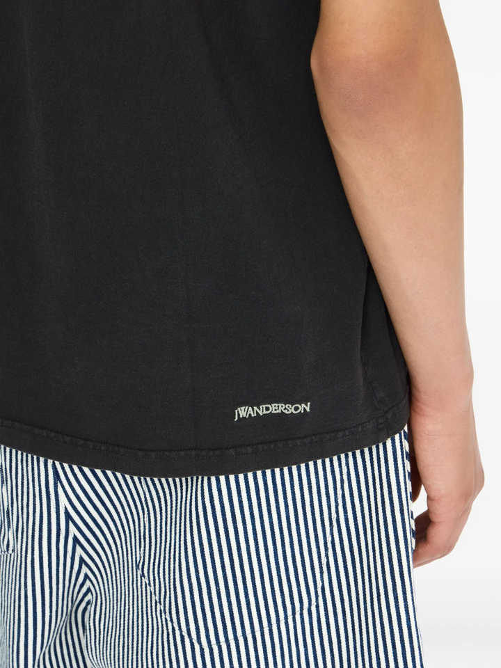 Contrast Embroidery T-Shirt