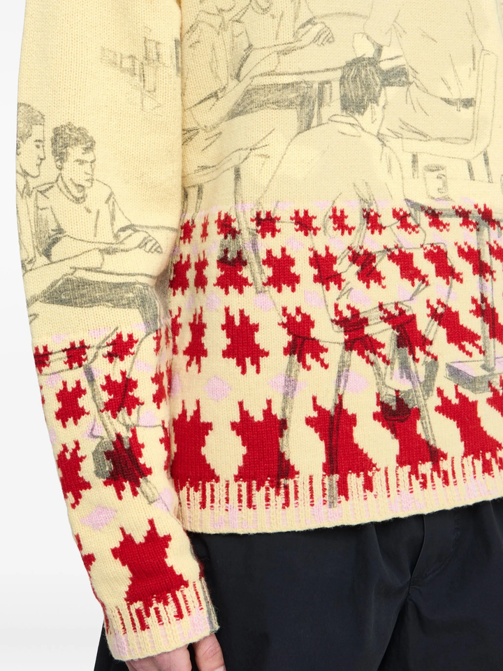 Print Jacquard Jumper