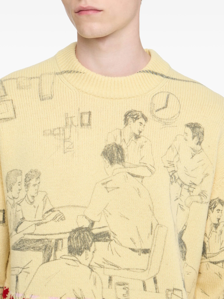 Print Jacquard Jumper