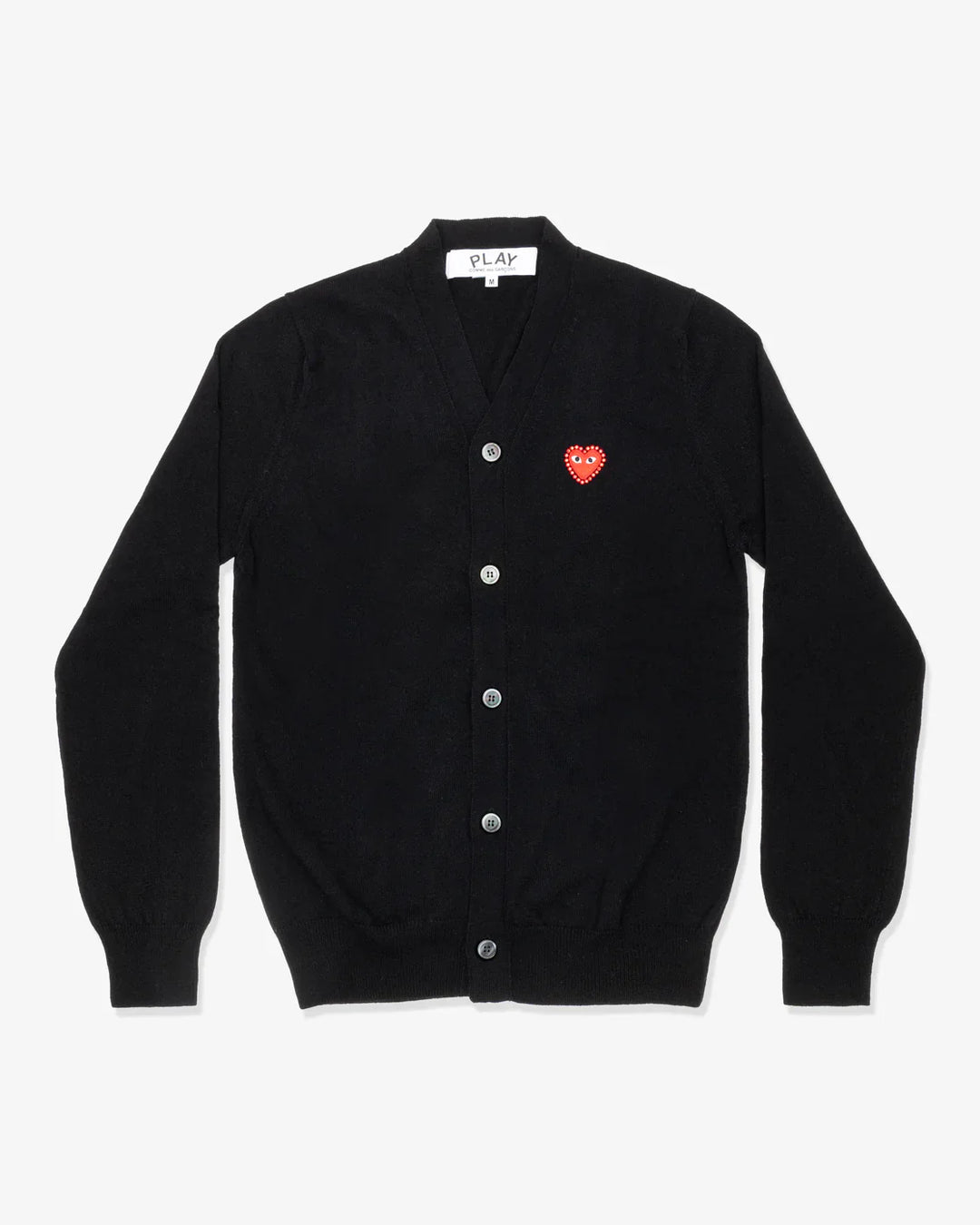 Rhinestone Red Heart V-Neck Cardigan Unisex