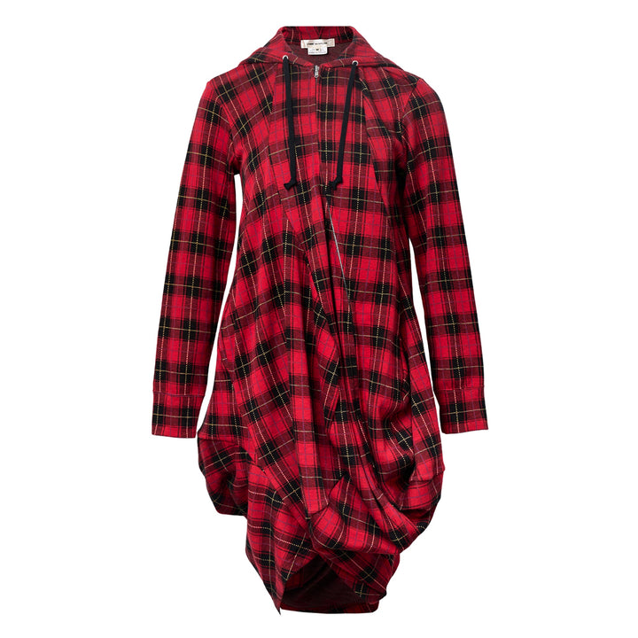 Cotton Double Jacquard Check Dress