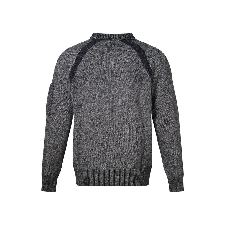 Fleece Knit Crewneck Sweater