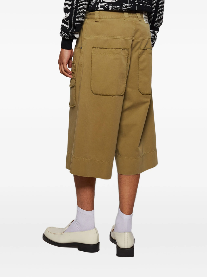 Military Patch Bermuda Loose Shorts
