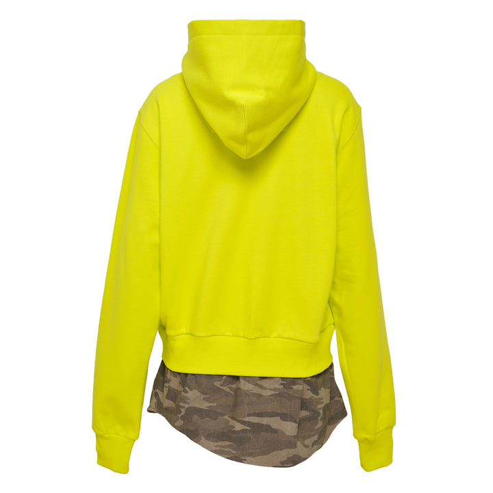 Shirt-Hem School Badge Hoodie