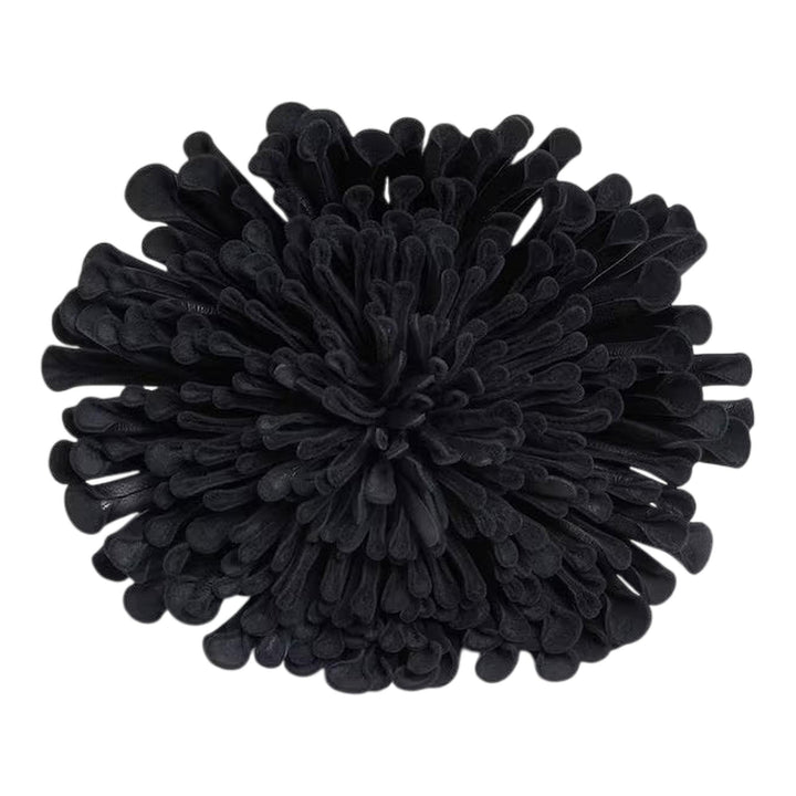 Club21 - ALAIA - Leather Flower - NECKLACES - Black