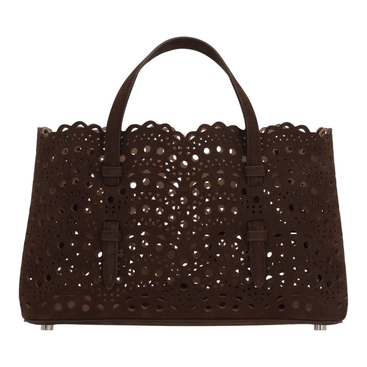 Club21 - ALAIA - Medium East West Tote Bag - HANDBAGS - Dark Brown