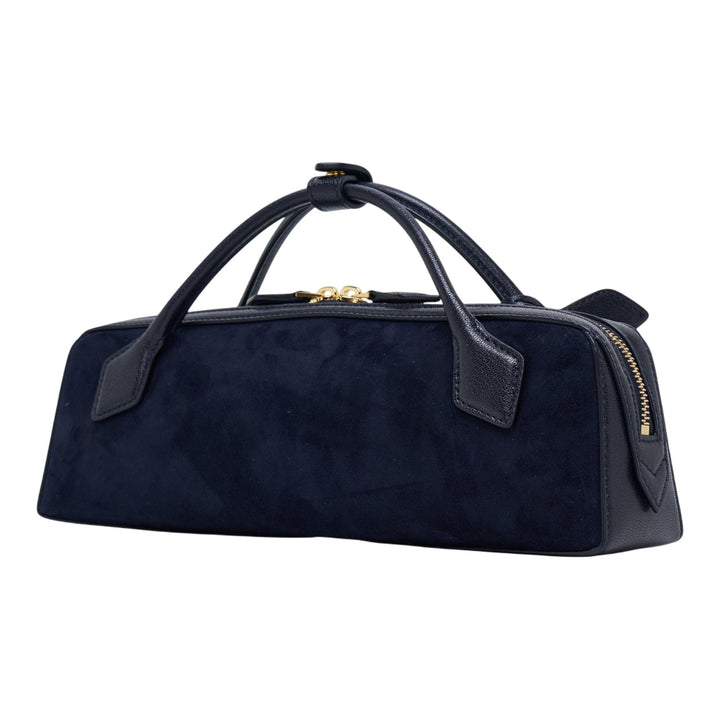 Club21 - ALAIA - Teckel Clutch Suede And Goatskin - CLUTCH BAGS - Black