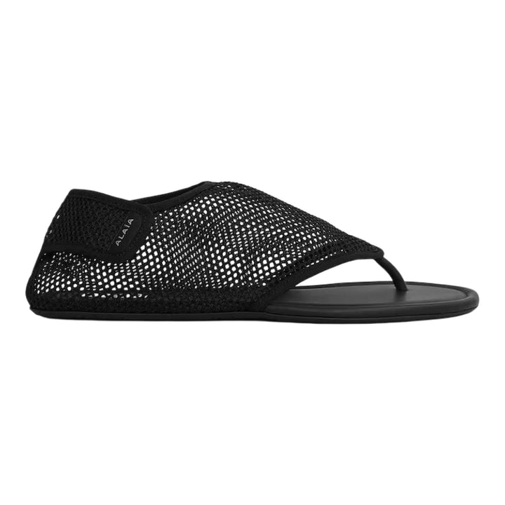 Club21 - ALAIA - Tong Sandals Mesh - FLAT SANDALS - Black