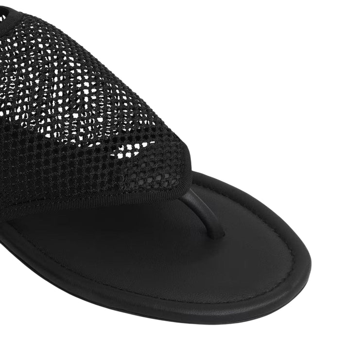 Club21 - ALAIA - Tong Sandals Mesh - FLAT SANDALS - Black