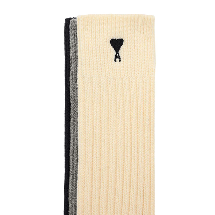 Club21 - AMI - Three Pack Socks Black Ami De Coeur - SOCKS - Multi