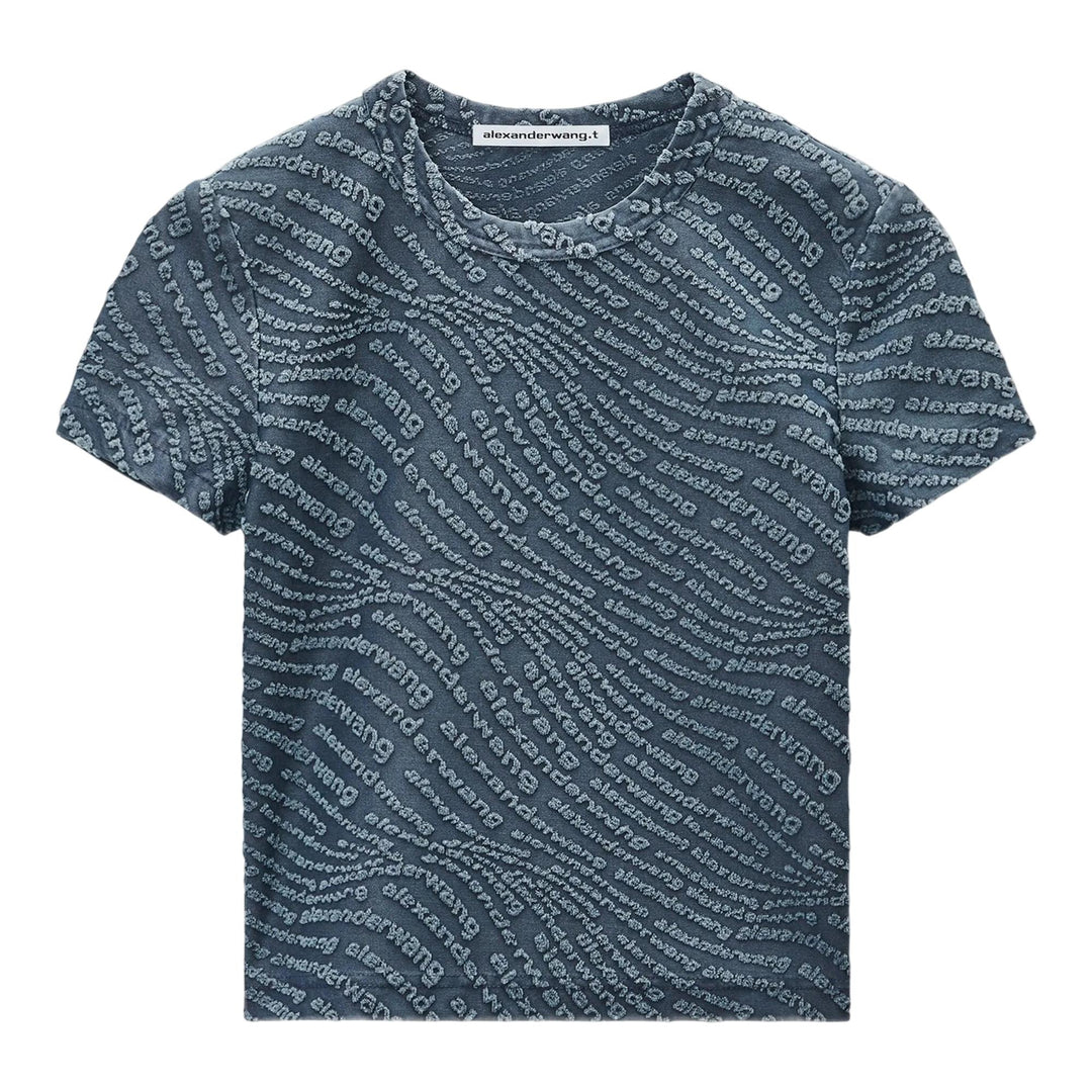 Club21 - Alexander Wang - Jacquard Logo Baby Tee - TEES - Grey