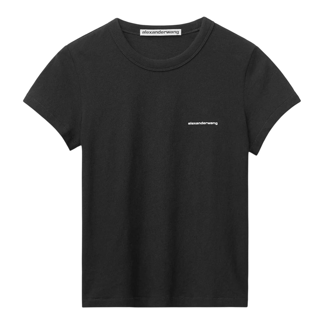 Club21 - Alexander Wang - Shrunken Tee In High Twist Jersey - TEES - Black