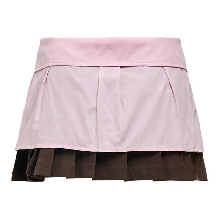 Club21 - Ashley Williams - Collar Mini Skort - SKIRTS - Brown