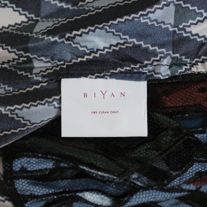 Club21 - Biyan - Mix Silk Print And Dot Tulle Dress - WOVEN DRESSES - Green