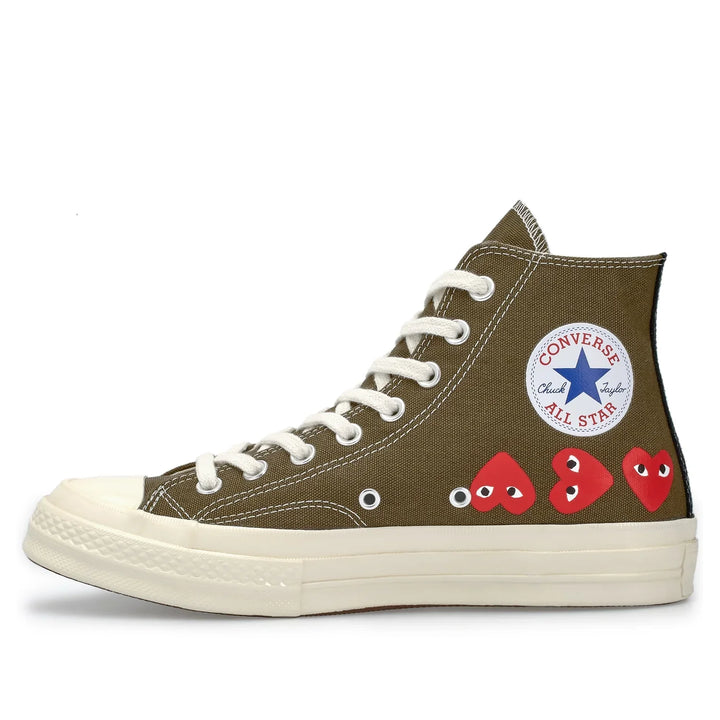 COMME-des-GARCONS-PLAY-CONVERSE-Converse-Multi-Hearts-Hi-Top-Sneakers-Khaki-4