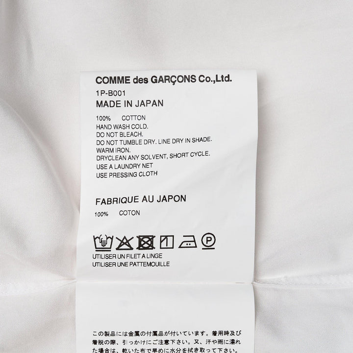 Club21 - COMME des GARCONS BLACK - Cotton Studs Long Sleeve Shirt - SHIRTS - White