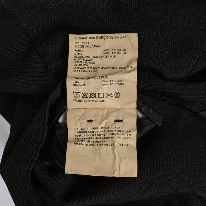 Club21 - COMME des GARCONS COMME des GARCONS - Stitched Button Up Jacket - JACKETS - Black