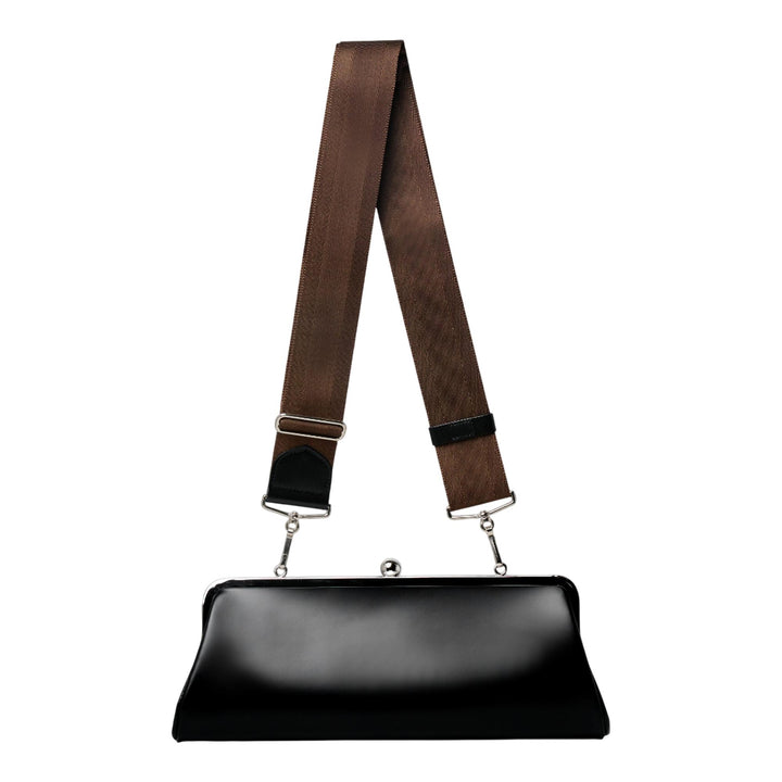 Club21 - COMME des GARCONS - Clasp Bag With Strap Large - MINI BAGS - Black