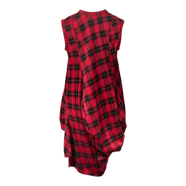 Club21 - COMME des GARCONS - Cotton Double Jacquard Check Dress - WOVEN DRESSES - Red