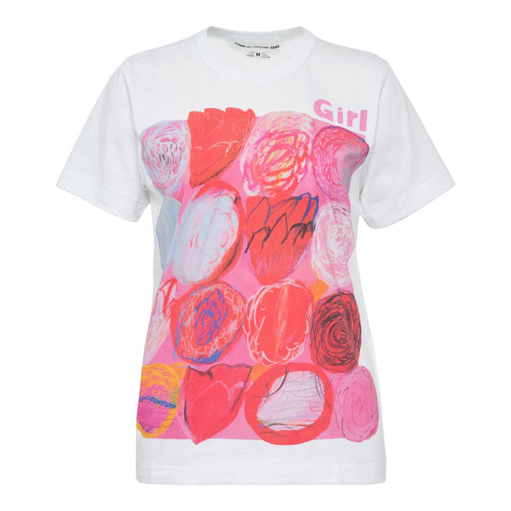 Club21 - COMME des GARCONS GIRL - Mao Yoshino Artwork Printed T-Shirt - TEES - White