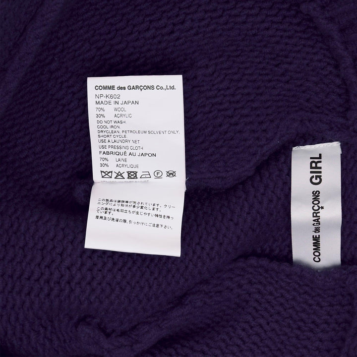 Club21 - COMME des GARCONS GIRL - Ribbon Decorated Mohair Cap - HATS - Navy