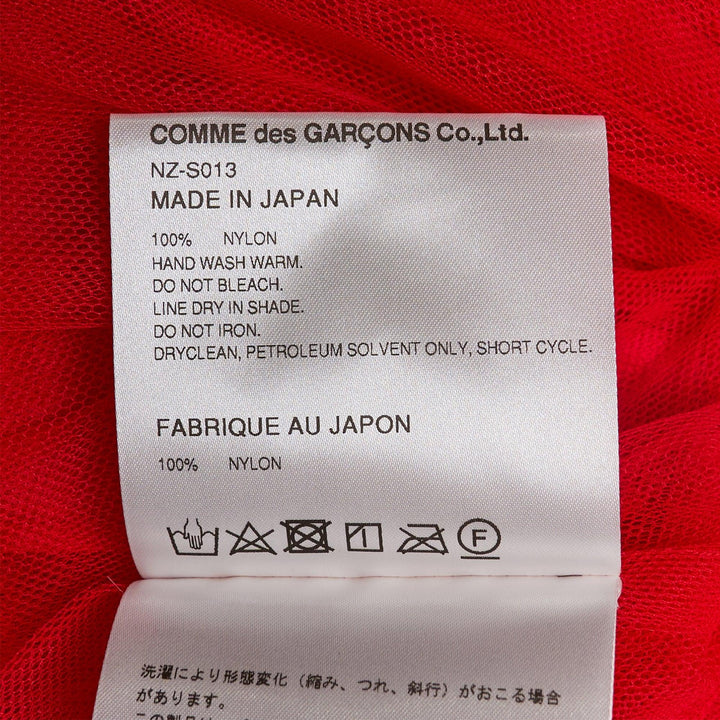 Club21 - COMME des GARCONS GIRL - Teiban Nylon Tulle Skirt - SKIRTS - Red