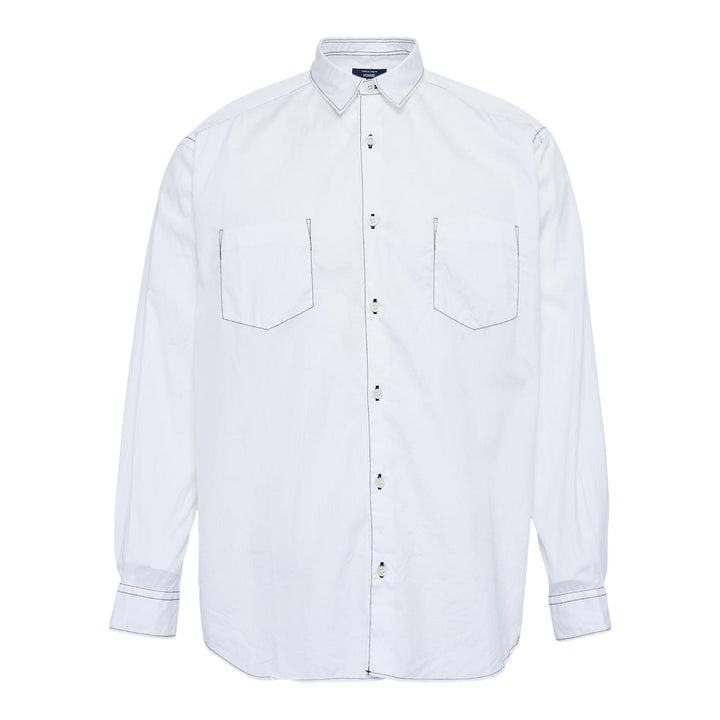 Club21 - COMME des GARCONS HOMME - Cotton Broad Garment Washed Shirt - SHIRTS - White