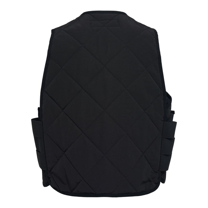 Club21 - COMME des GARCONS HOMME - Cotton Nylon Gros Grain Quilted Vest - GILETS - Black