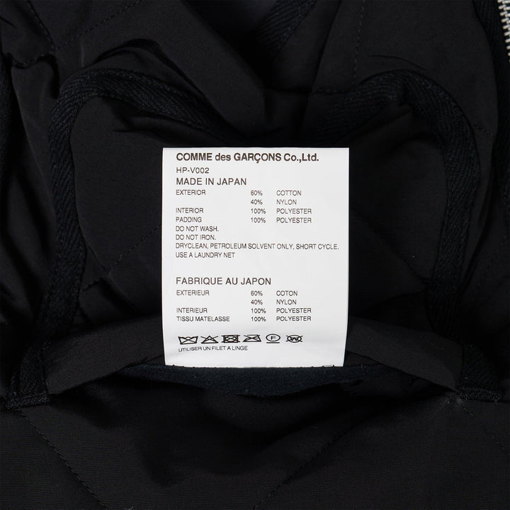 Club21 - COMME des GARCONS HOMME - Cotton Nylon Gros Grain Quilted Vest - GILETS - Black