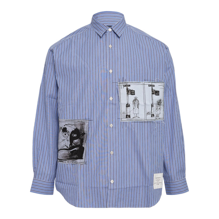 Club21 - COMME des GARCONS HOMME - Cotton Stripe Shirt - SHIRTS - Blue